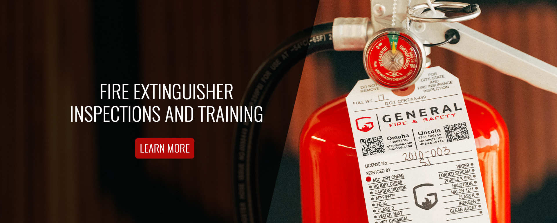 fire extinguisher tag